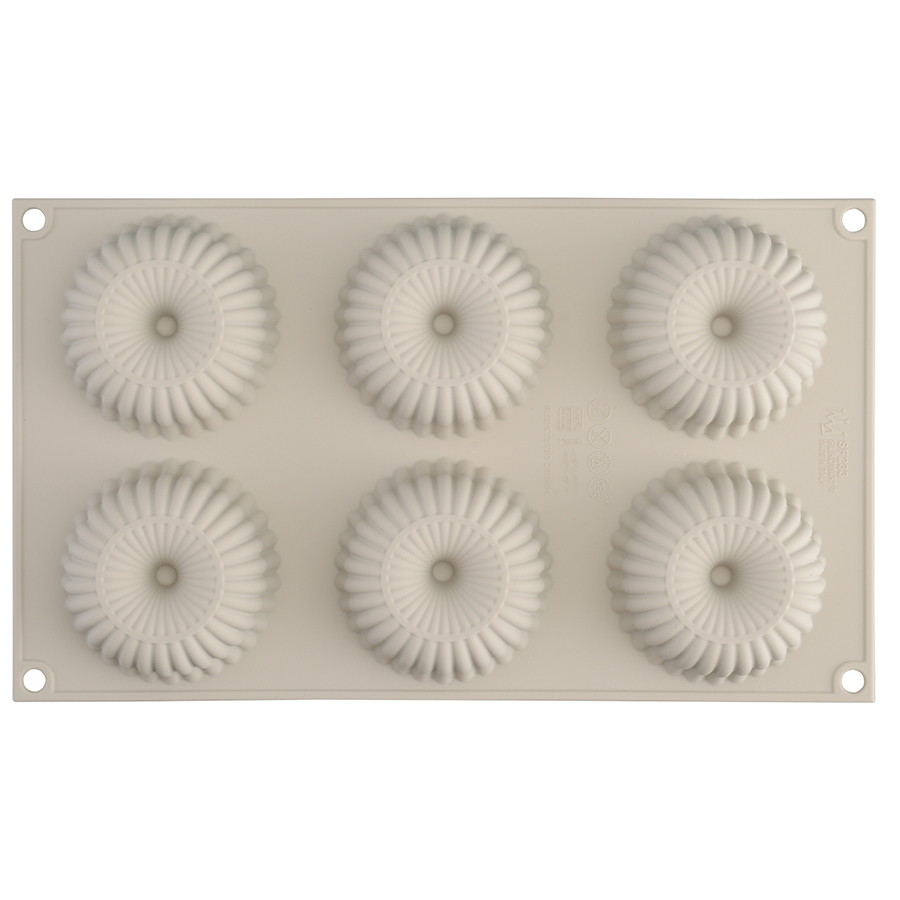 26.233.13.0065 Форма для приготовления пирожных mini raggio 18 х 33,6 см силиконовая Silikomart  - Вид №2