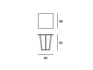 Квадратный журнальный столик из массива дерева Pacini & Cappellini City ARCH-00017293 - Вид №2