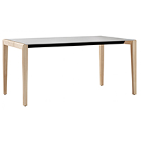 Dalton 616 Стол с каркасом из ясеня и столешницей из цельного ламината HPL. Et al. Dalton