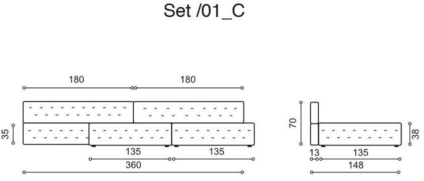 Twils Lounge Модульный диван Set sun-id-1347310 - Вид №11