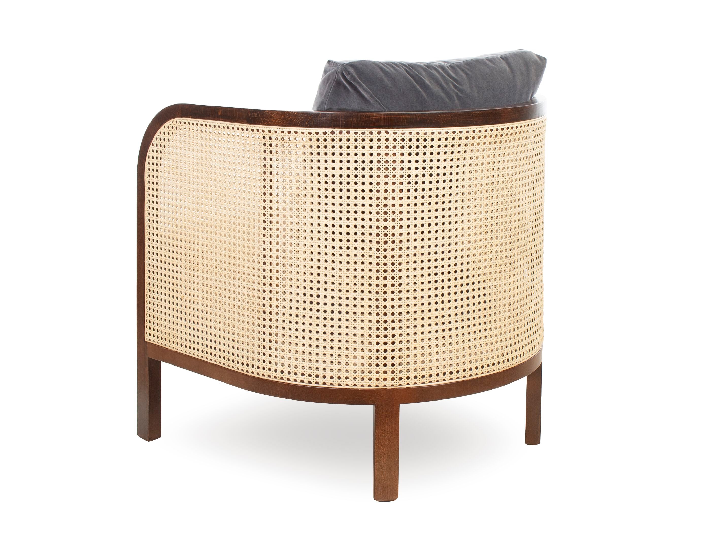 Венское соломенное кресло с подлокотниками CREARTE COLLECTIONS круглый ARCH-00037735 - Вид №3