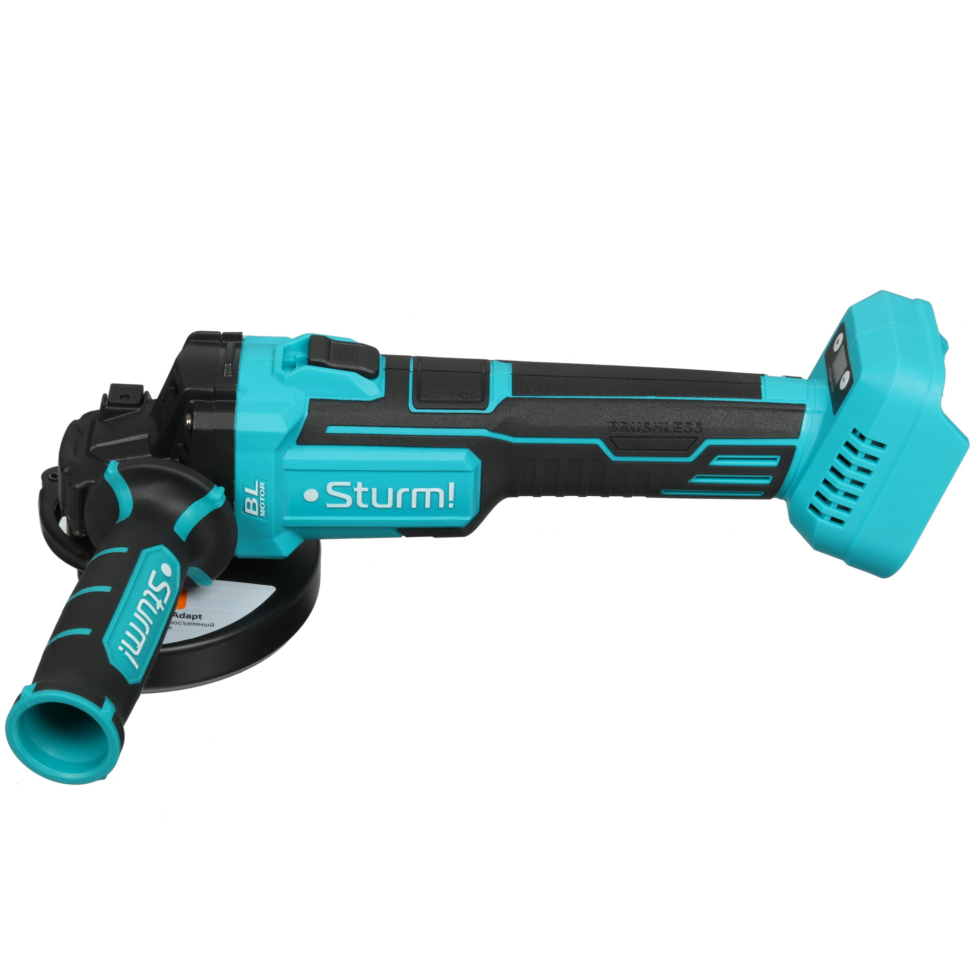 Углошлифовальная машина (УШМ) Sturm! CAG1812BLE 1BatterySystem 18V  , Без ЗУ, Без АКБ 9935659 STDN-0098855 - Вид №2