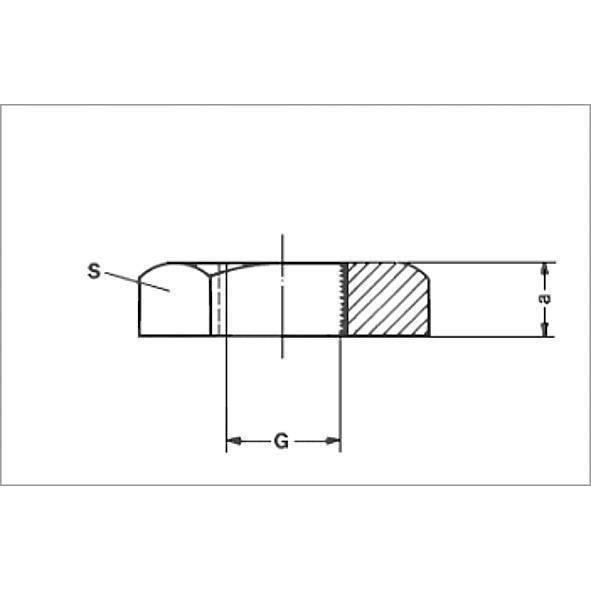 133101 SANHA 3310 контргайка шести- гранная, латунь 1  SW 42 мм  - Вид №1