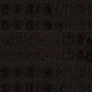 Кожаный пол CorkStyle Kroko Black Натуральная кожа (Рельефная) 915х305 мм.