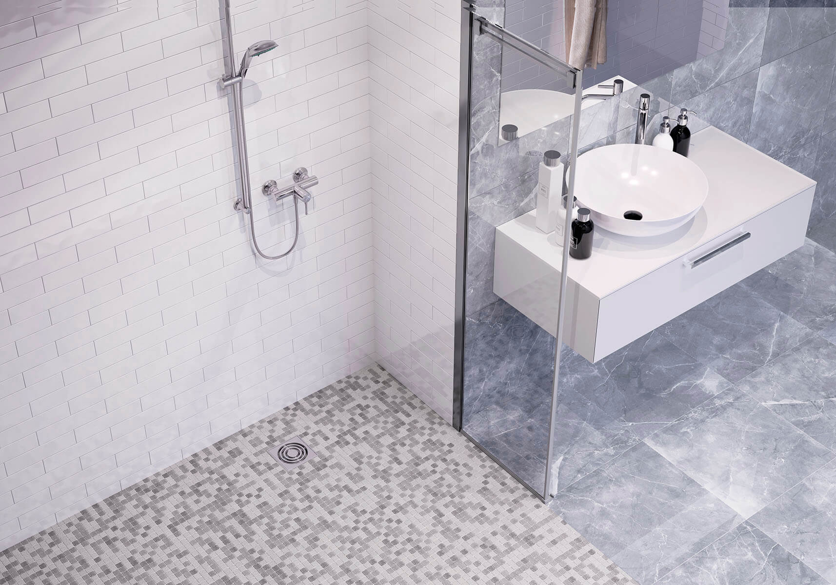 Элегантная мозаика Antislip – безопасность и стиль STP-ST20 INCOLOR - Вид №1