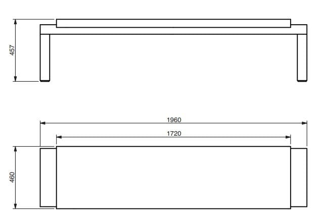 QM Foam и деревянная скамья без спинки Quinze & Milan кемпинг ARCH-00123627 - Вид №2