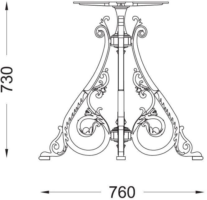 Modus Основание для чугунных столов sun-id-1429899 - Вид №4