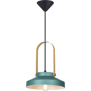 Светильник подвесной Wendi TL1225H-01GN, 1 лампа, 8 м², цвет зелёный/золотой/чёрный