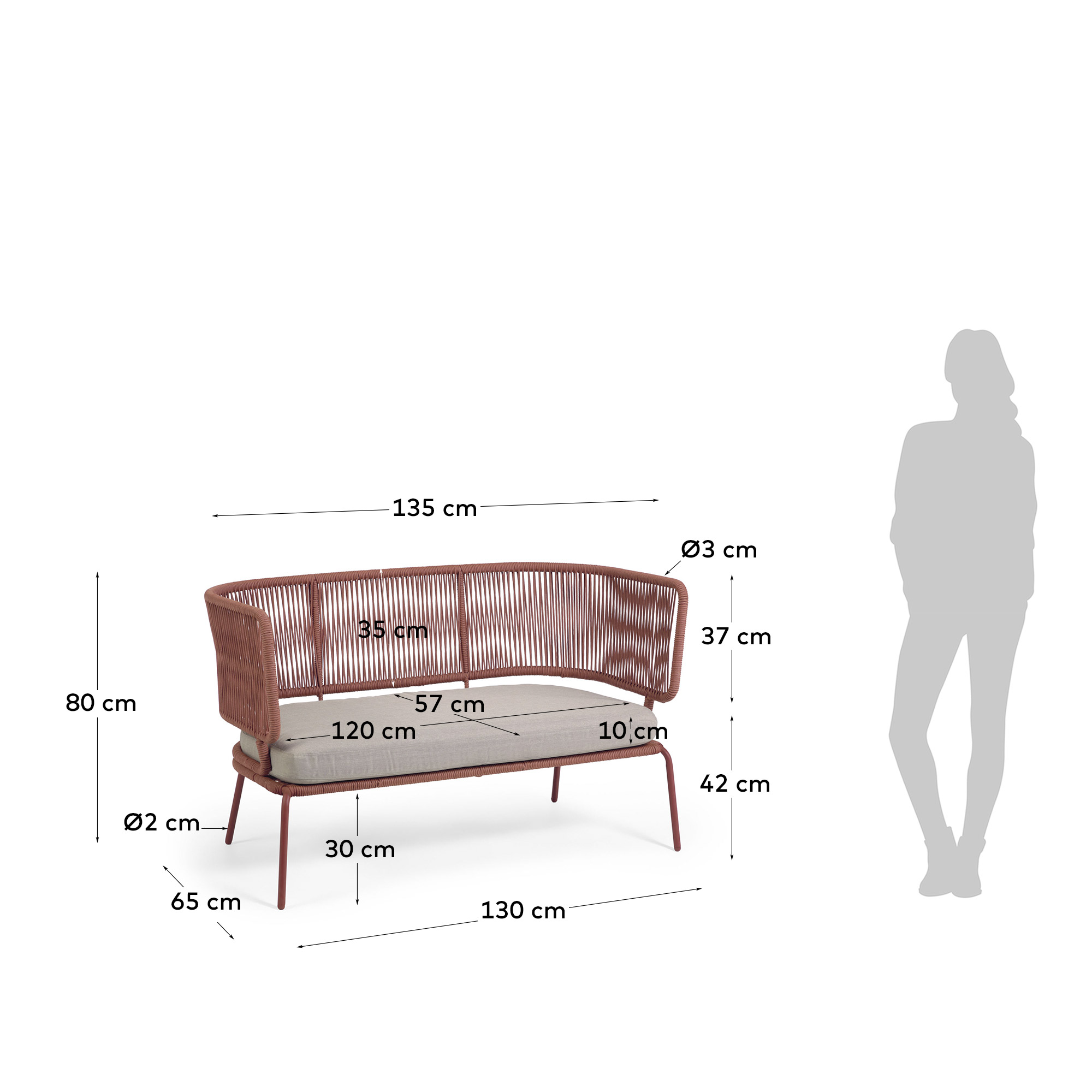 2000983232472 Скамья Nadin LA FORMA  - Вид №6