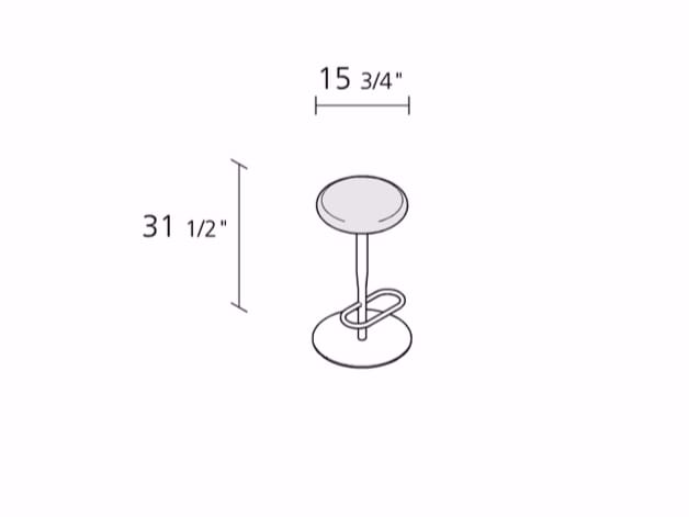 Высокий поворотный стул с подставкой для ног Alias ARCH-00138871 - Вид №2