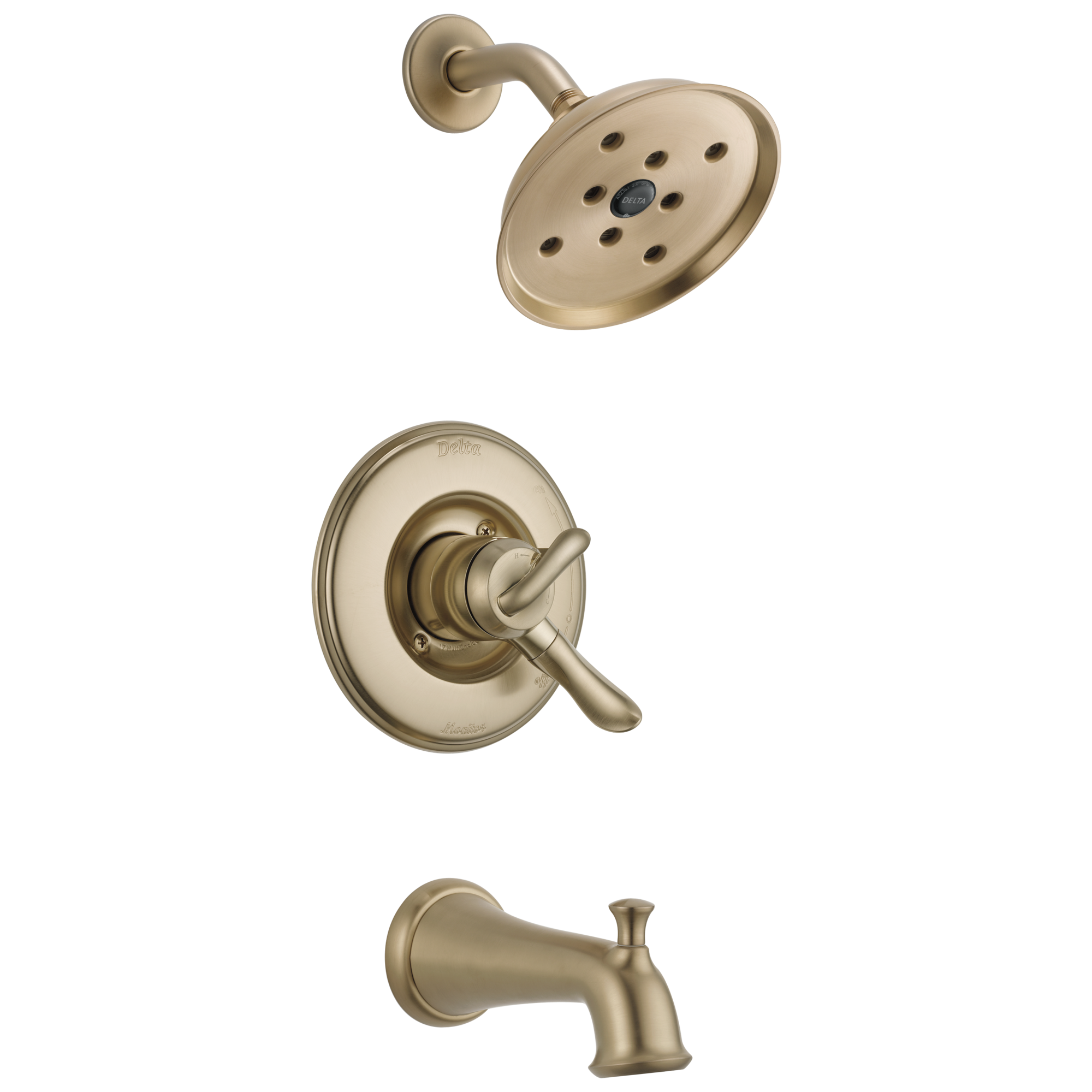 T17494 Monitor® 17 Series H2Okinetic® для ванны и душа Delta Faucet Linden Хром 