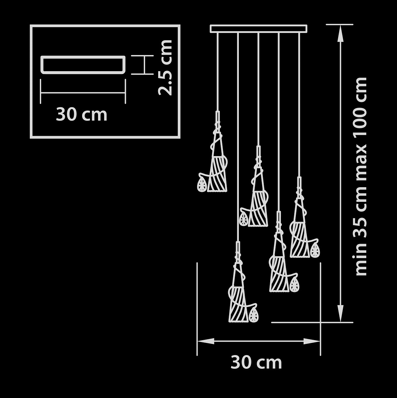 Подвесная люстра Lightstar Aereo 711050 LIGHTSTAR AEREO 057534 Прозрачный  - Вид №1
