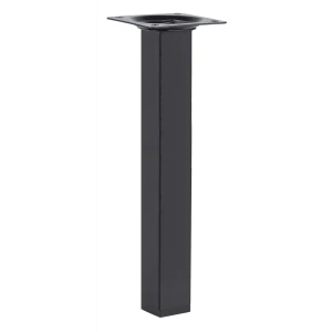 Ножка для мебели квадратная 25x25x400 мм металл черная 89380770 STLM-2209139