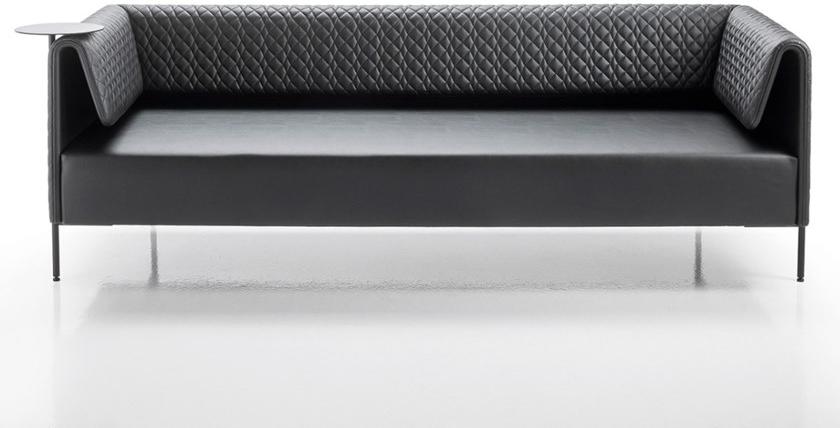 Kastel 3-х местный кожаный диван с журнальной полкой Klint sun-id-1387706 - Вид №2