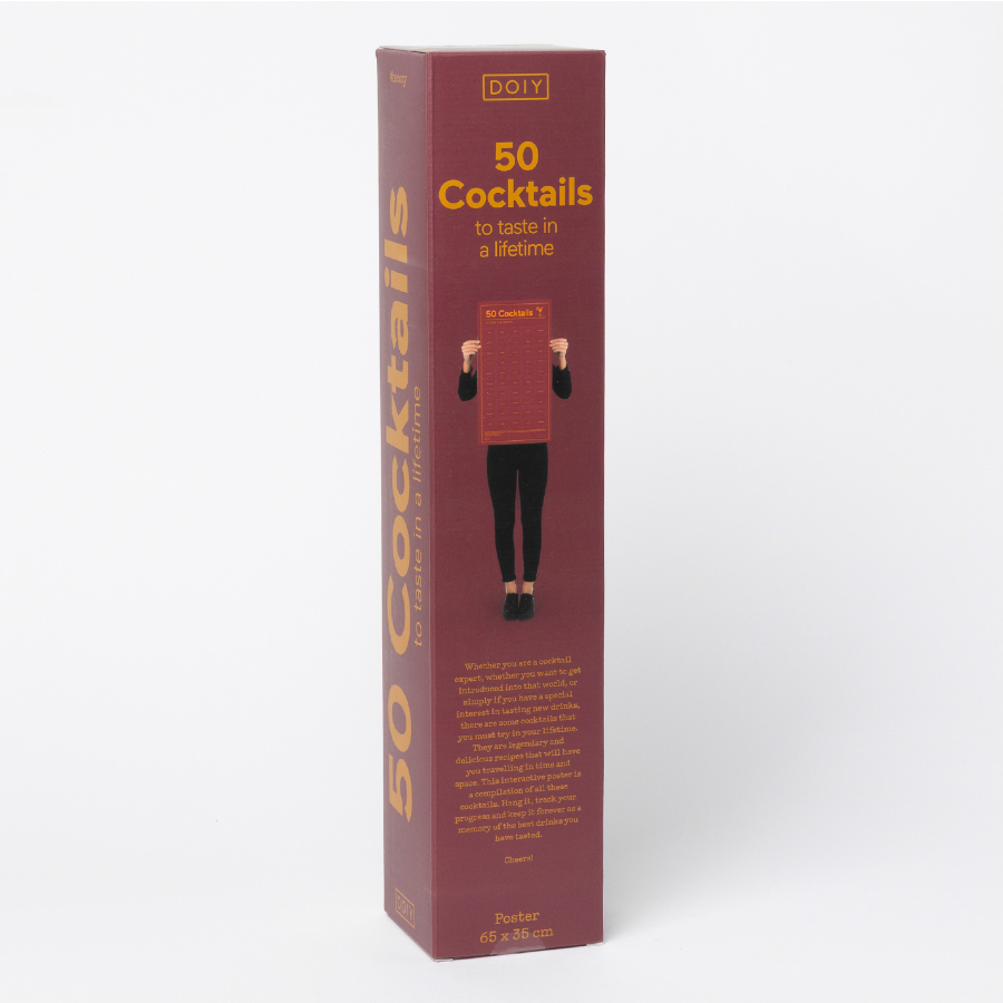 DYPOSTCOE Постер «50 коктейлей, которые нужно попробовать в жизни» Doiy  - Вид №5