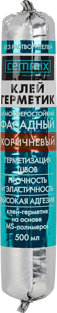Фасадный клей-герметик CEMMIX для швов и соединений 500 мл 82577362