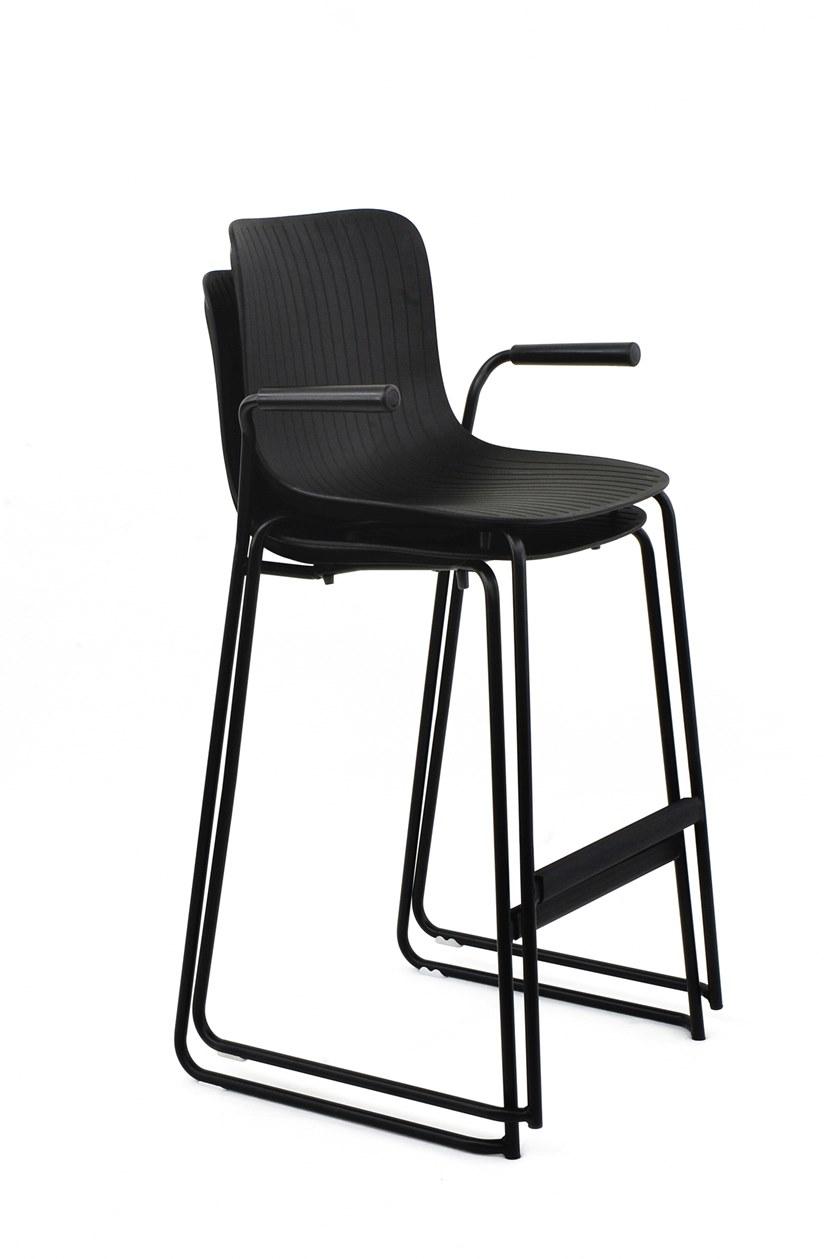 Segis Табурет из полипропилена, штабелируемый, со спинкой Dragonfly G0033b - Вид №1