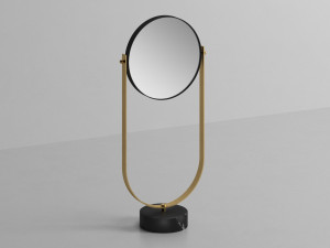 Круглый стол наклонное зеркало