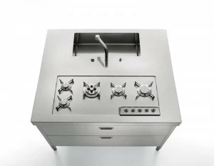 ALPES-INOX Кухонный остров из нержавеющей стали Liberi in cucina