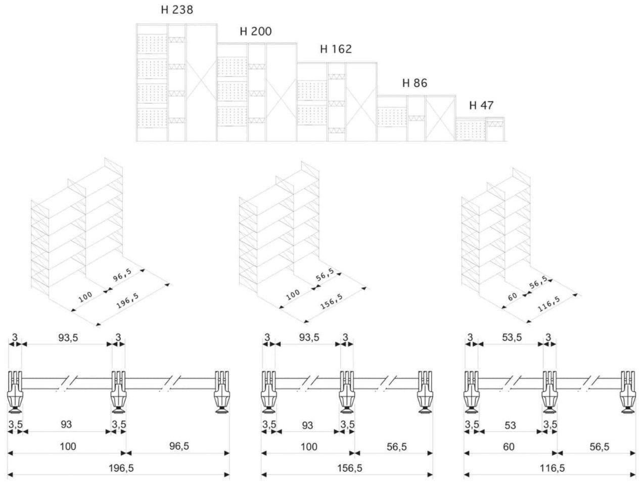 Секционная витрина с земли Caimi Brevetti Сократ ARCH-00074995 - Вид №3