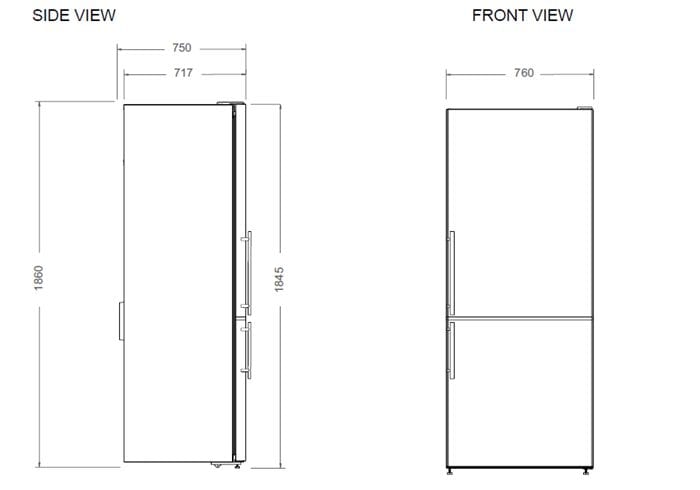 Двухдверный холодильник без Мороза из нержавеющей стали Bertazzoni Professional ARCH-00122252 - Вид №2