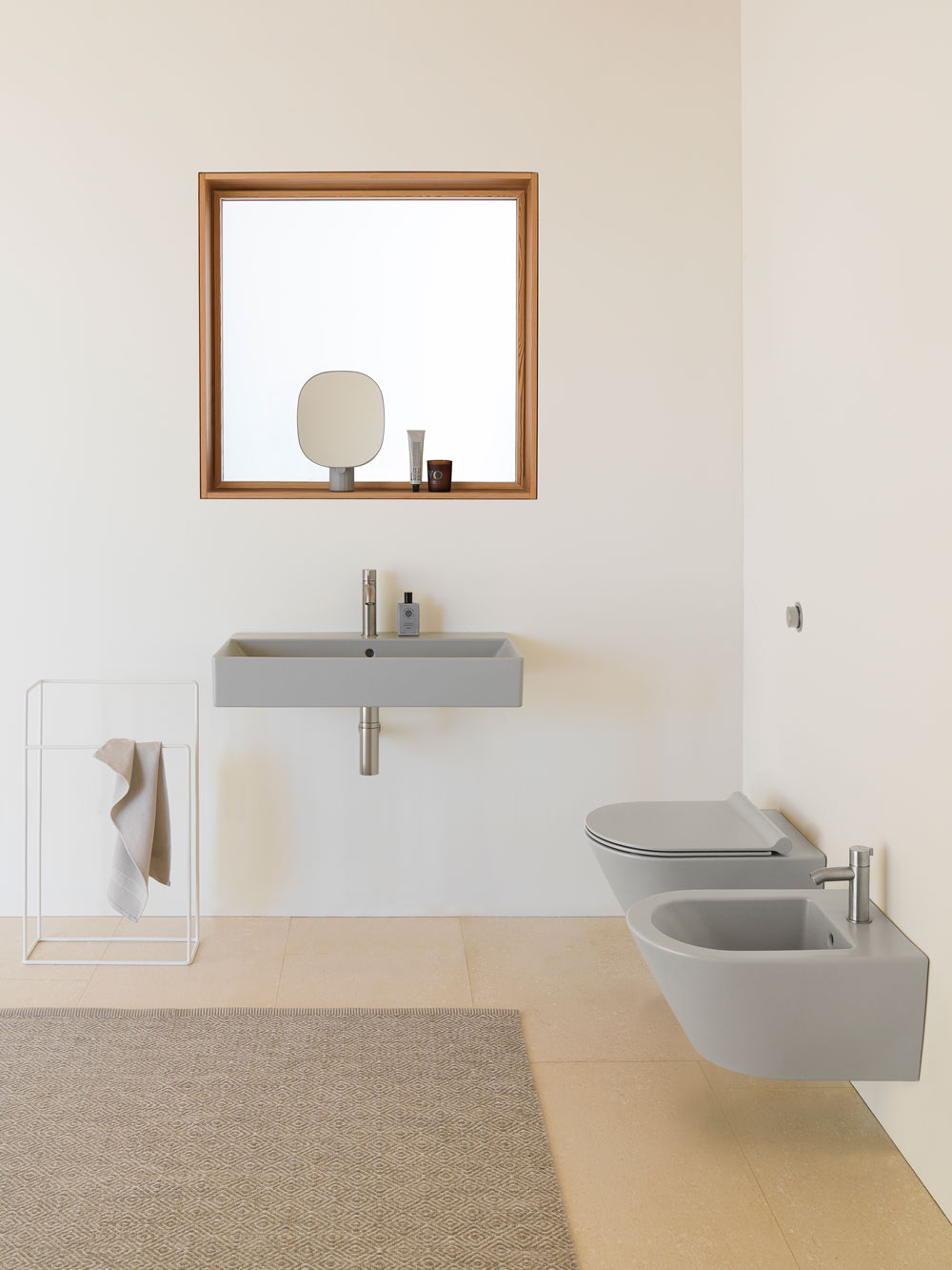 9422117 Подвесная раковина настенная овальная GSI ceramica  бежевая  - Вид №2