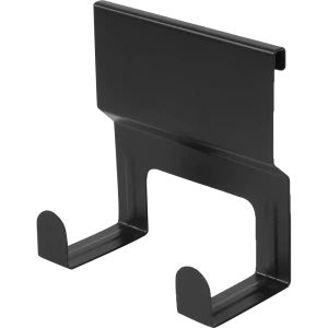 Крючок двухрожковый Swensa Lund для рейлинга цвет чёрный