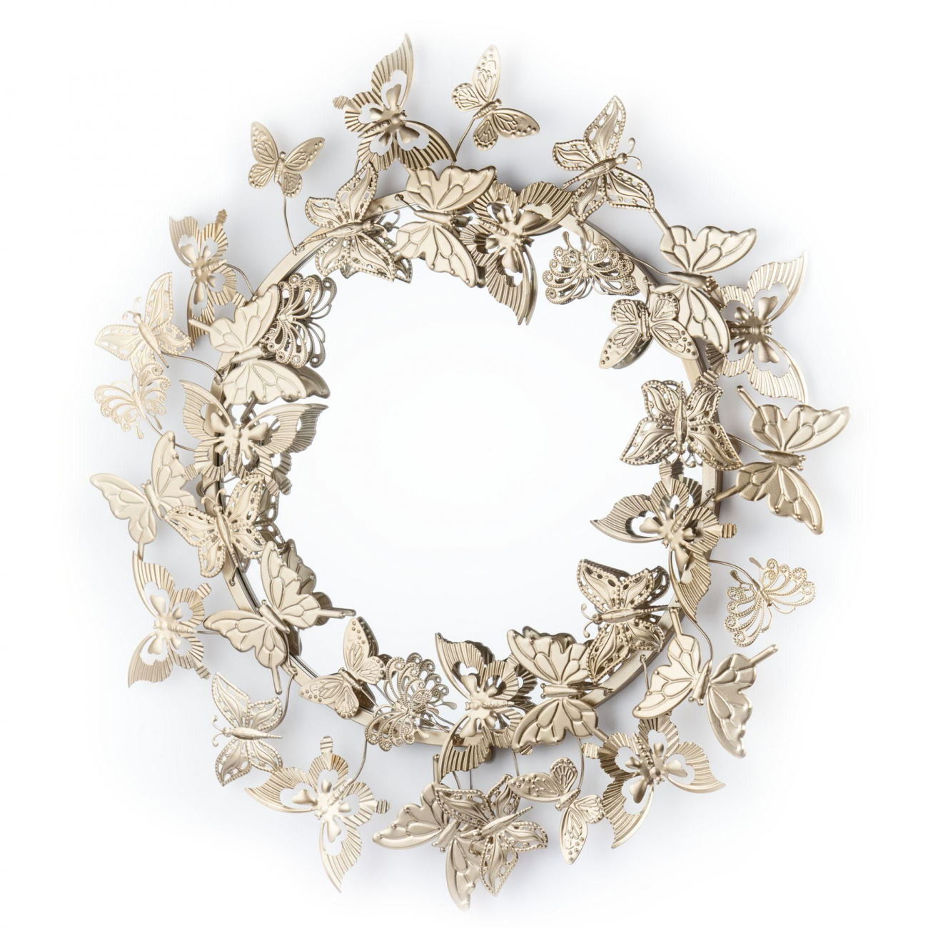 Декоративное настенное панно с зеркалом Butterflies ANKONA  217813 Золото  - Вид №1