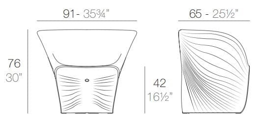 Садовое кресло Vondom Biophilia ARCH-00136285 - Вид №8