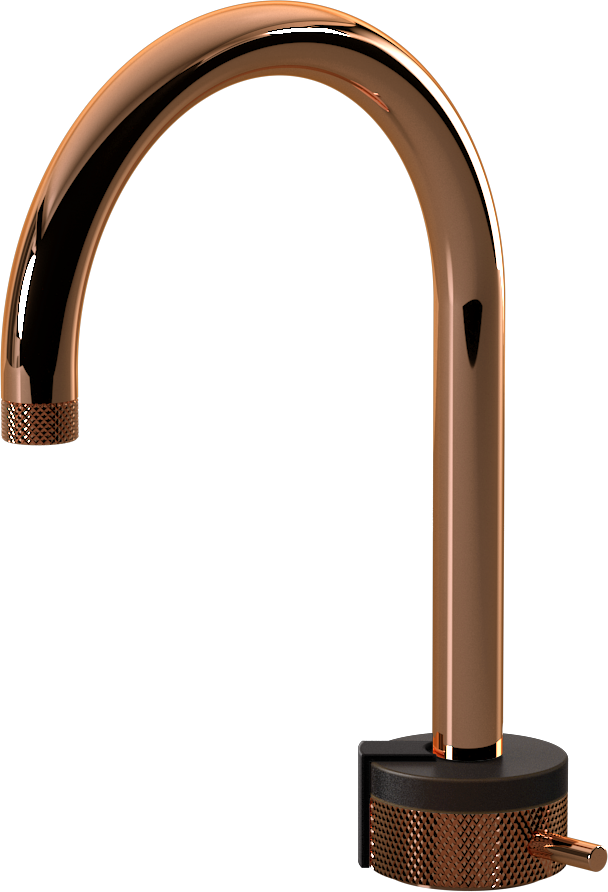 E-11502-R1OB-L2BK-RG Однорычажный прогрессивный смеситель для раковины - излив 16см GRAFF MOD+