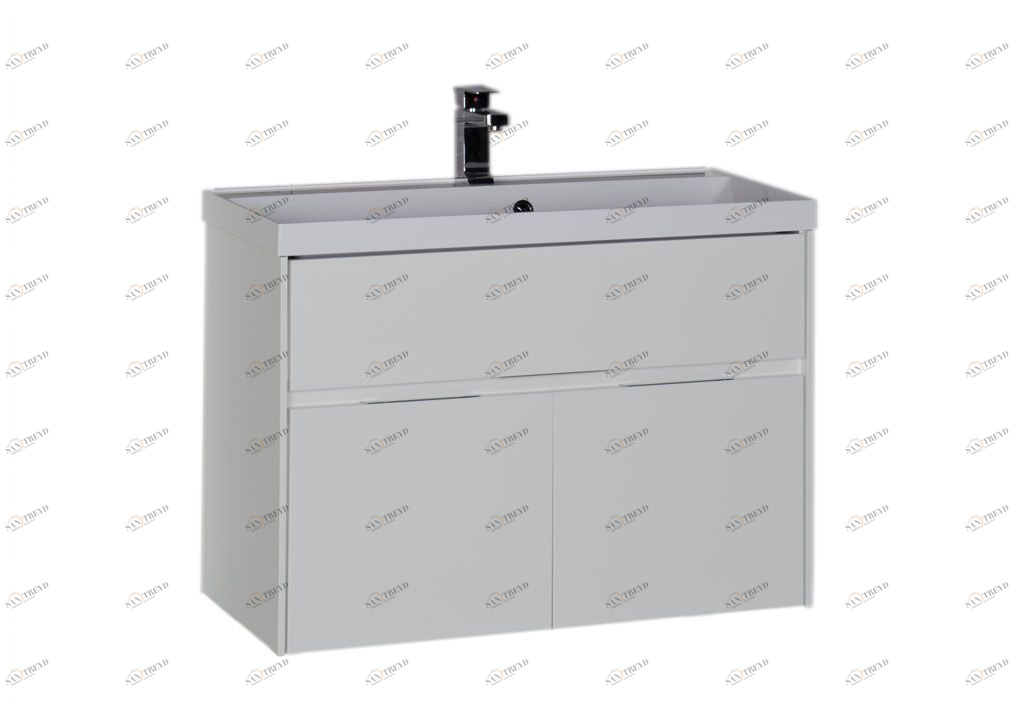 Тумба с раковиной Aquanet Латина 90 белый 0017944900179396