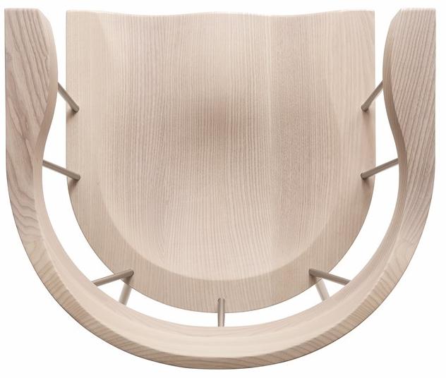 BassamFellows Стул из стали и дерева с подлокотниками Spindle Cb-28s+cb-208 - Вид №5