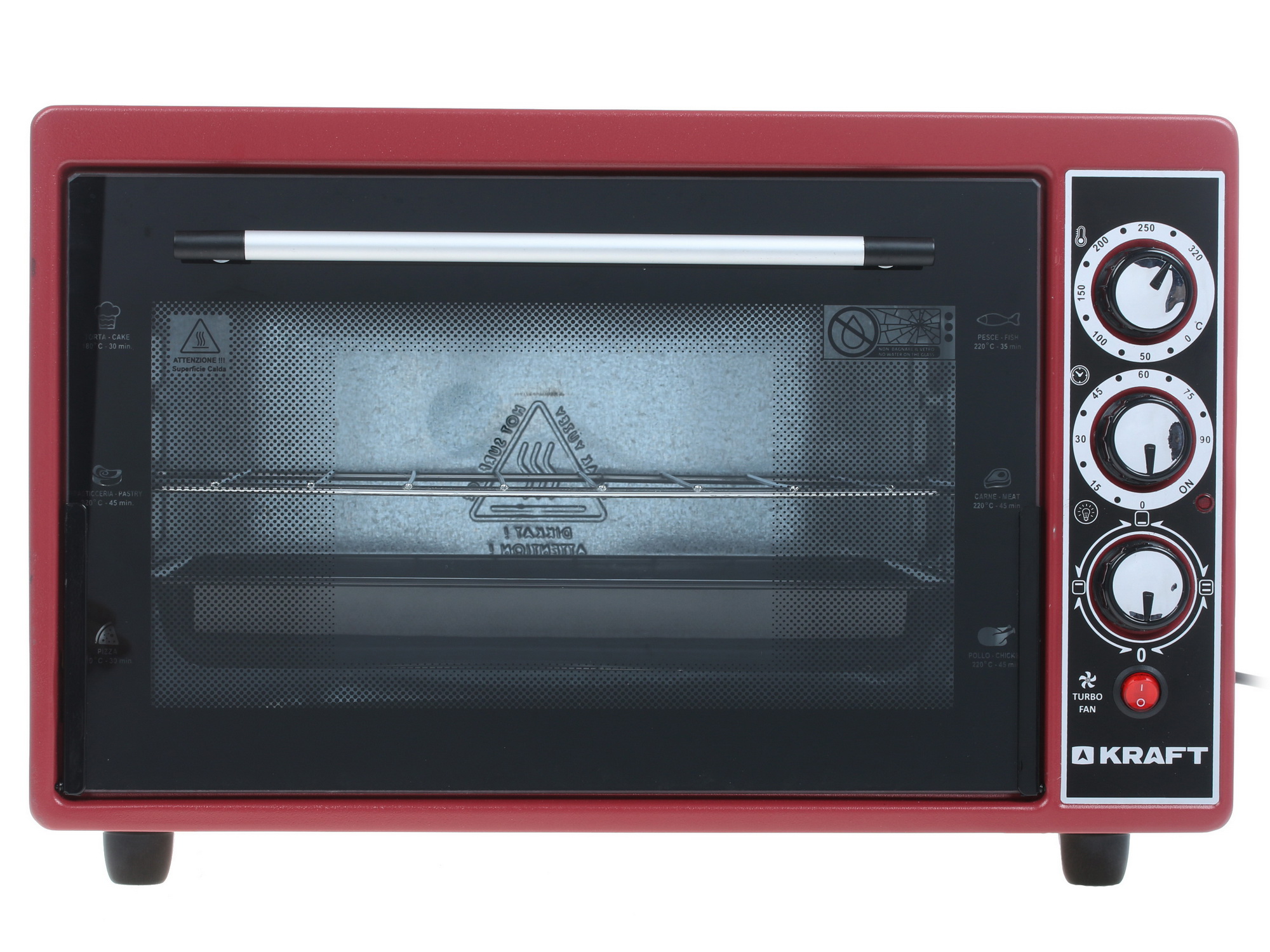 8108445 Мини-печь Kraft KF-MO 3804 KR красный STDN-0031814