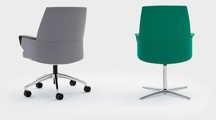 Viganò Офисное кресло из ткани с колесами на козелке Grace sun-id-1440259 - Вид №2