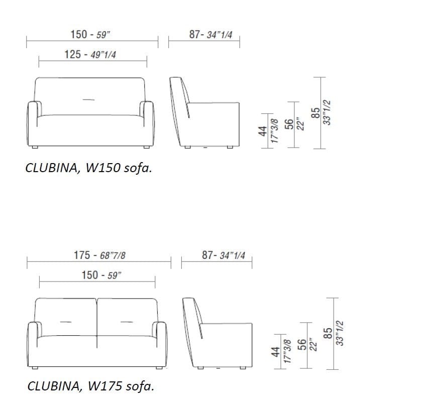 2-местный тканевый диван ESTEL GROUP Clubina ARCH-00101881 - Вид №2