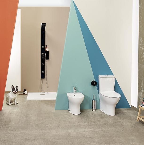 Набор Sanitana компакт POP ART: чаша BTW + сливной бачок + крышка с механизмом (микролифт) S10076923300000;S10077366600000;TN80001962600000 - Вид №3