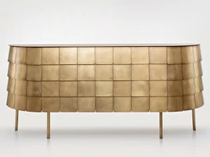 DE CASTELLI Буфет металлический с дверцами и ящиками