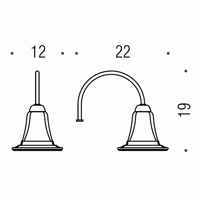 B1305 Светильник (хром) COLOMBO PORTOFINO Colombo Design - Вид №1