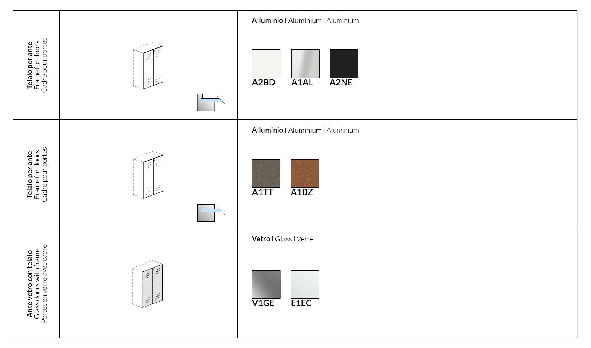 Деревянный и стеклянный офисный шкаф с распашными дверями About Office Bold58 ARCH-00034952 - Вид №9