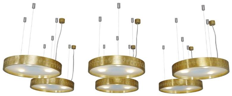 Patinas Lighting Подвесной светильник из латуни ручной работы Éclipse Eclipse sun-id-1482112 - Вид №3