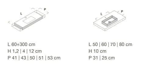 Подвесная раковина Korakril™ с столешницей Rexa уникальный ARCH-00140592 - Вид №1