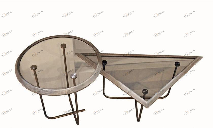 Shake Круглый стеклянный журнальный столик для гостиной Cubic sun-id-1354547