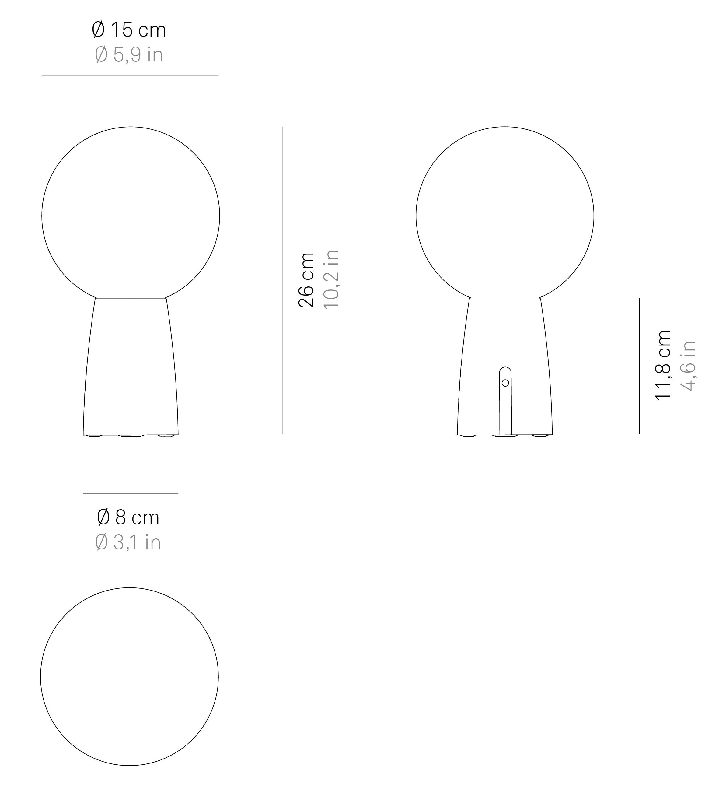 Аккумуляторная настольная лампа Zafferano Olimpia ARCH-00128181 - Вид №10