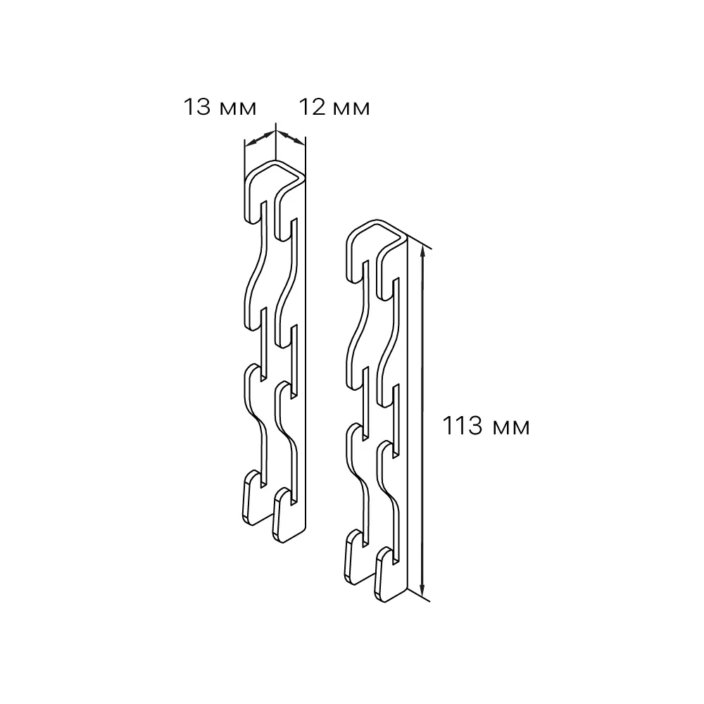 LARVIJ STLM-0055441 — соединитель для мебели в цвете магнолия 84804218  - Вид №2