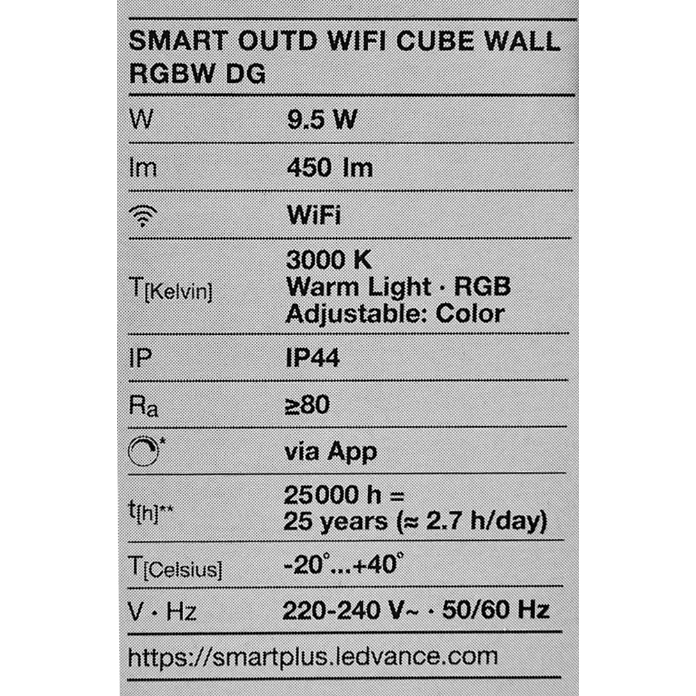 Фонарный столб 80 см WiFi RGBW 9.5 Вт 450 Лм IP44 89139626 STLM-2150851 LEDVANCE  - Вид №11
