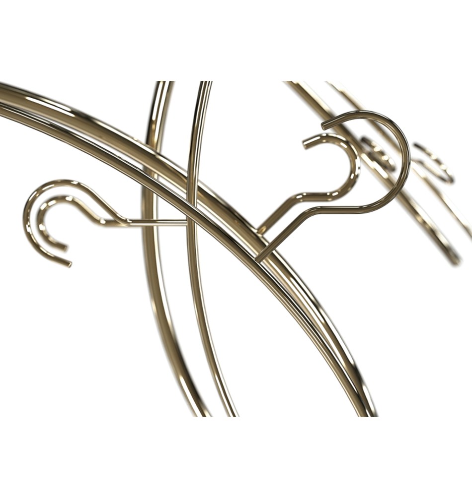 FROST Вешалка 2 "ТРУБКА" » золото. Нержавеющая сталь Золото N1135-GO  - Вид №2