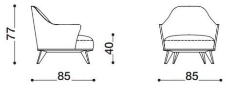 Désirée divani Съемное тканевое кресло с подставкой для ног sun-id-1466457 - Вид №7