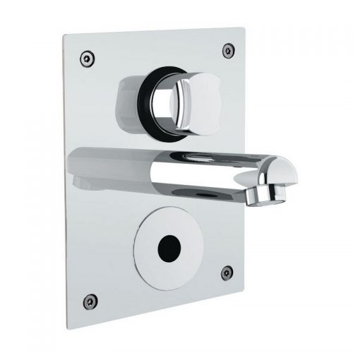 2532 Idral Встраиваемый настенный электронный смеситель для раковины серии ONE с инфракрасным датчиком и изливом. Работает от батареи 