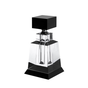 600909-CB ABHIKA БУТЫЛКА ДЛЯ ДУХОВ BERVER LEI BG CLEAR/BLACK