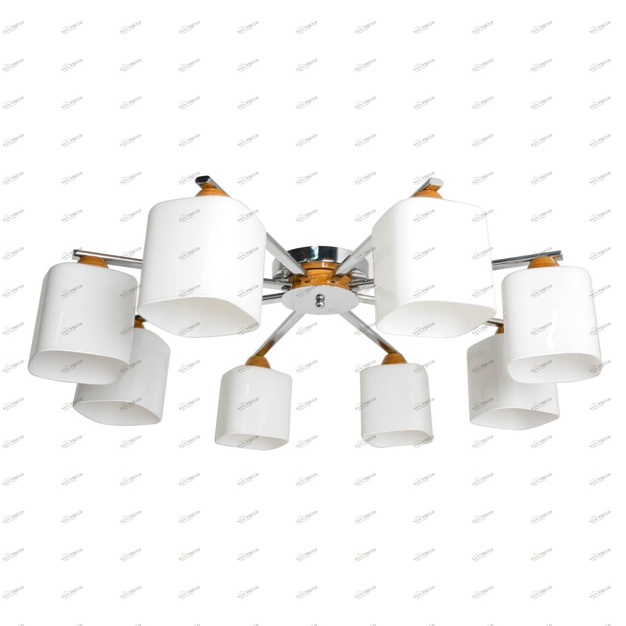 Потолочная люстра De Markt Николь 364014508 DE MARKT ДИЗАЙНЕРСКИЕ, НИКОЛЬ 220150 Белый 